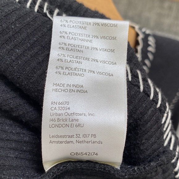 Free People Black Dress with Cream Stitching, Medium - Picture 12 of 12